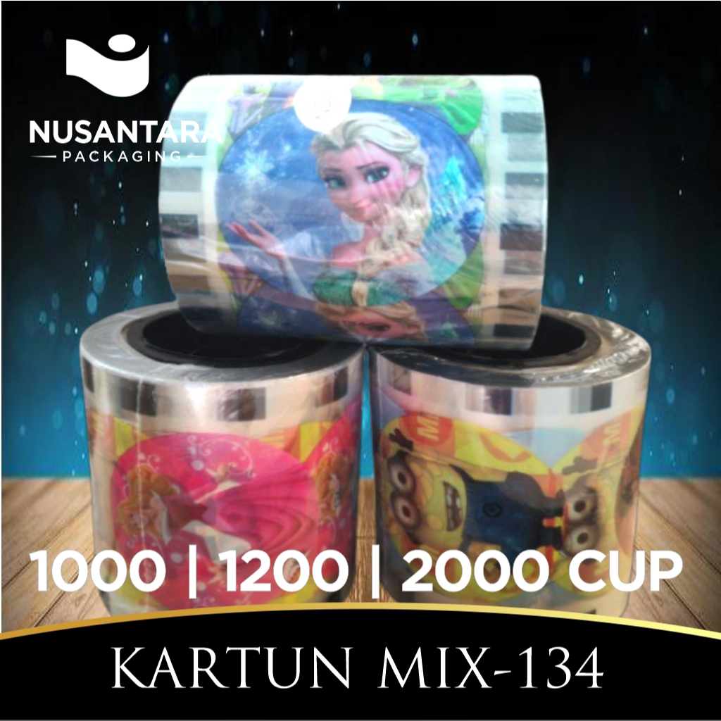 Seal Cup Plastik Lid Isi  1200 & 2000 Motif Cartoon / Cup Sealer / Seal Cup Plastik Lid / Plastik Se