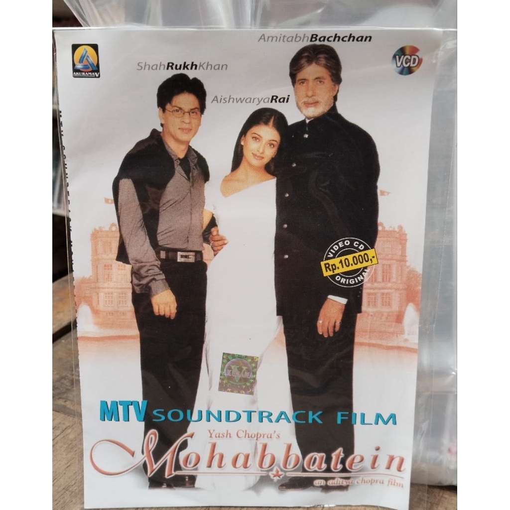 kaset vcd lagu india sountrack mohabbatein