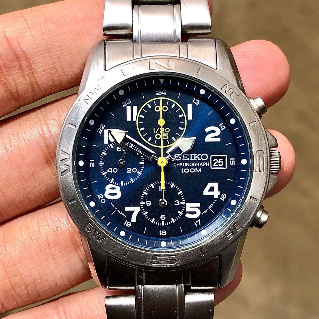 Seiko Quartz Chronograph Date 7T92-0DX0