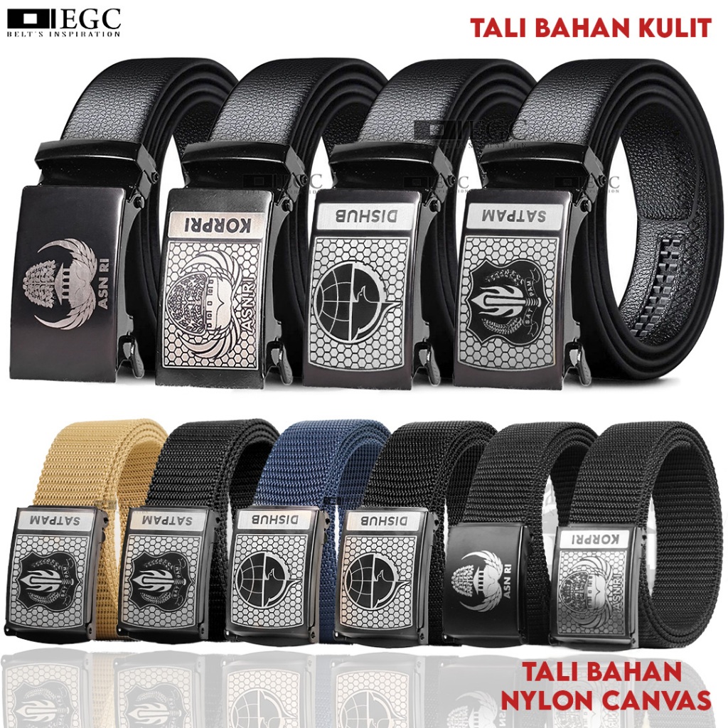 IKAT PINGGANG KORPRI PRIA DAN WANITA / IKAT PINGGANG ASN / SABUK PNS - BD-40 / OTA-11B + M-6T BLACK 