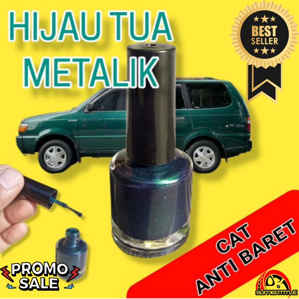 Cat Oles Hijau Tua Metalik Pengilang Baret Lecet Mobil Praktis Scratch Remover 09630