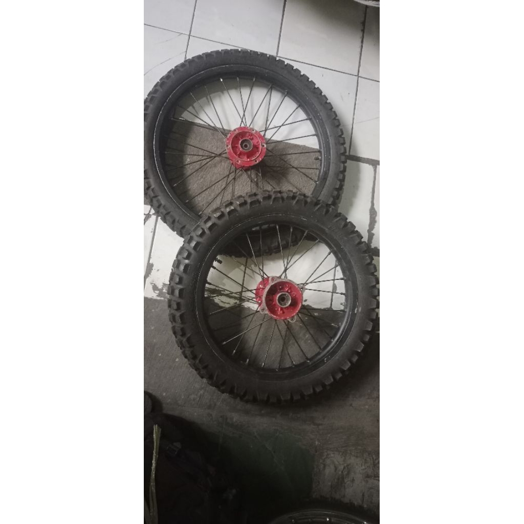pelek depan belakang klx 18/21
