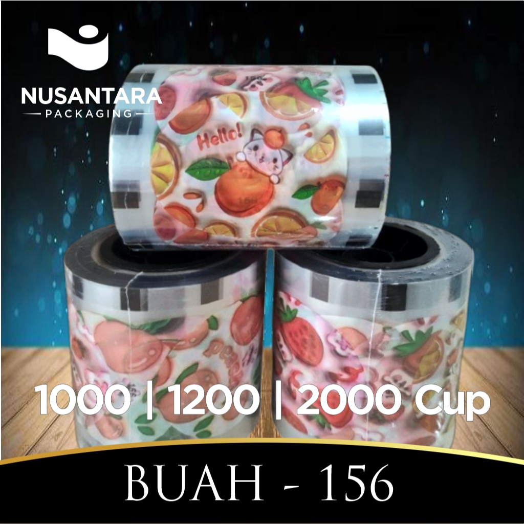 Seal Cup Plastik Lid Isi [1200, 2000] Motif Fruits 2 / Cup Sealer / Seal Cup Plastik Lid / Plastik S