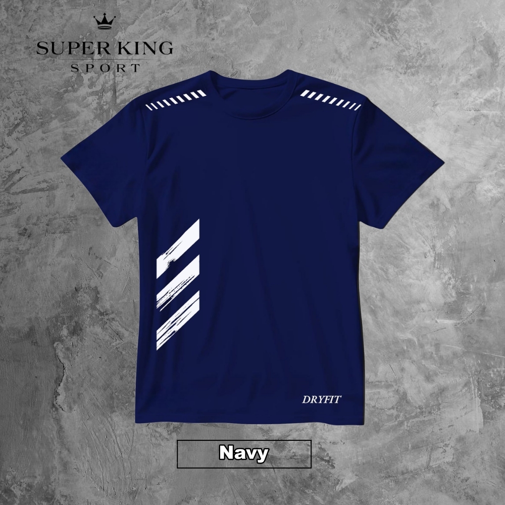 Kaos olahraga dryfit Kaos training polos Kaos sport lengan pendek Baju olahraga dryfit Kaos gym fitn