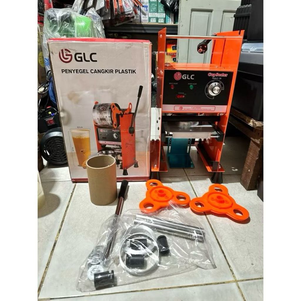 Cup Sealer GLC QME 12oz 16 oz 22 oz mesin press minuman