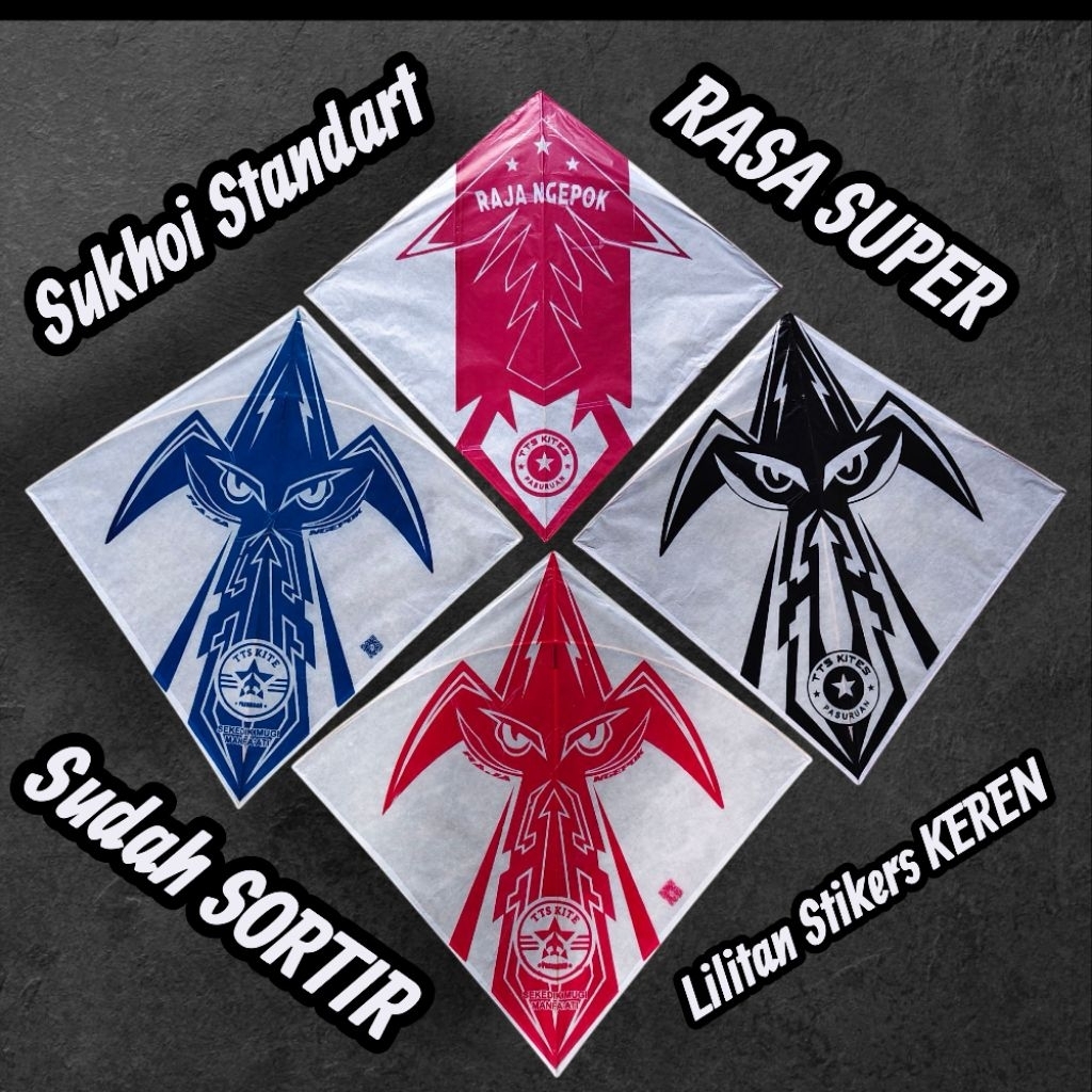 Layangan Sukhoi LILITAN Standart Rasa Super Layang-Layang Sukoi Standar Kelayang Aduan