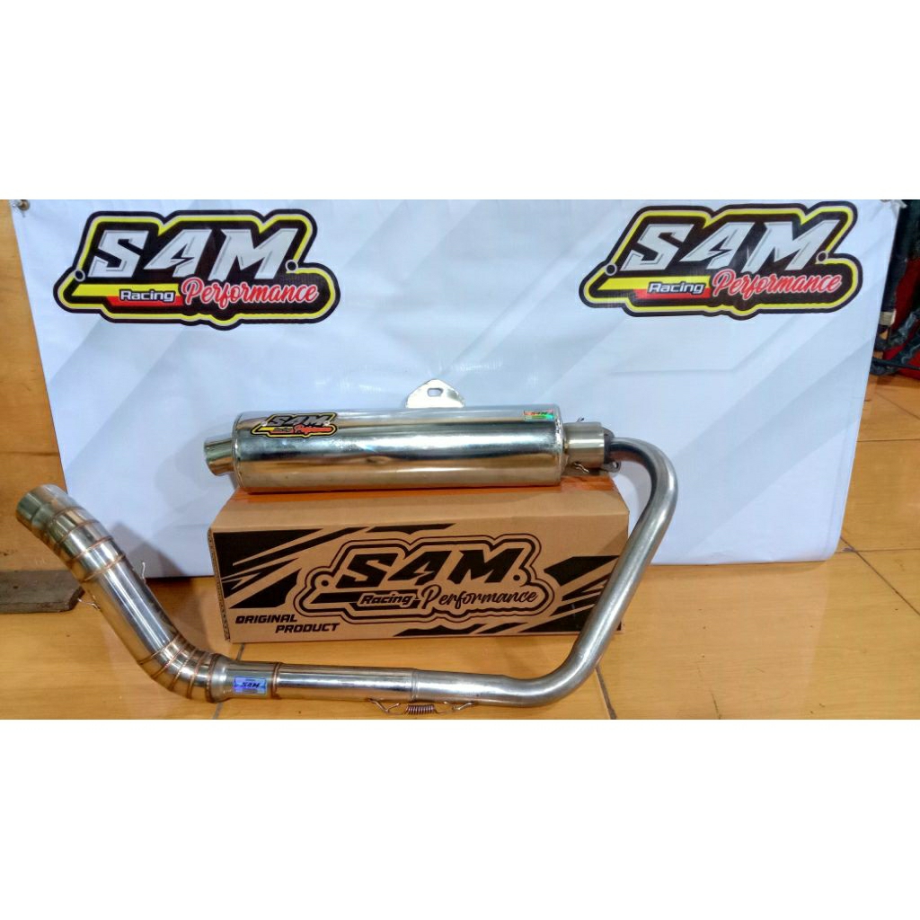 KNALPOT RACING FULL SYSTEM ORIGINAL " S4M RACING PERFORMANCE ".