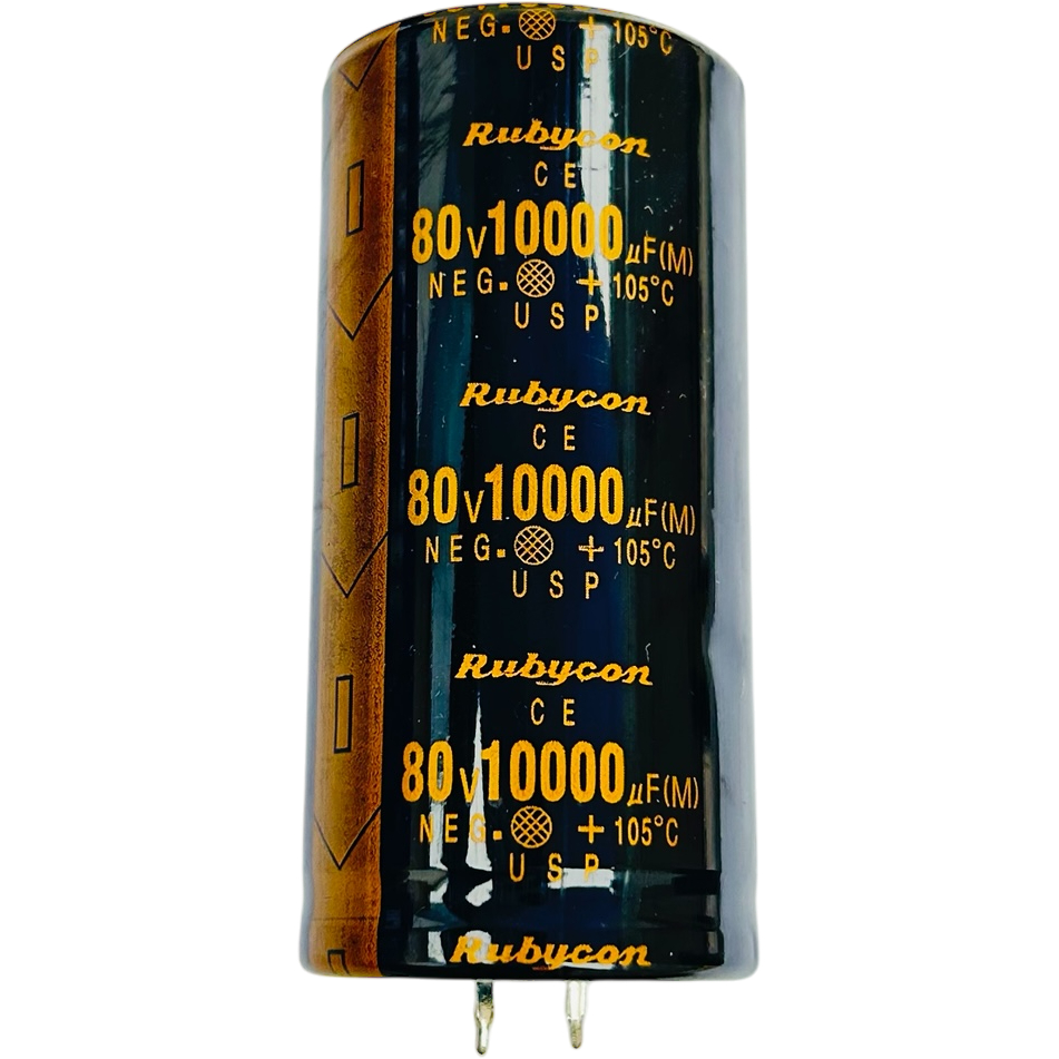 Elco Rubycon 80v 10000uF HITAM kapasitor rubycon hitam 80v 10000uF Elco Original