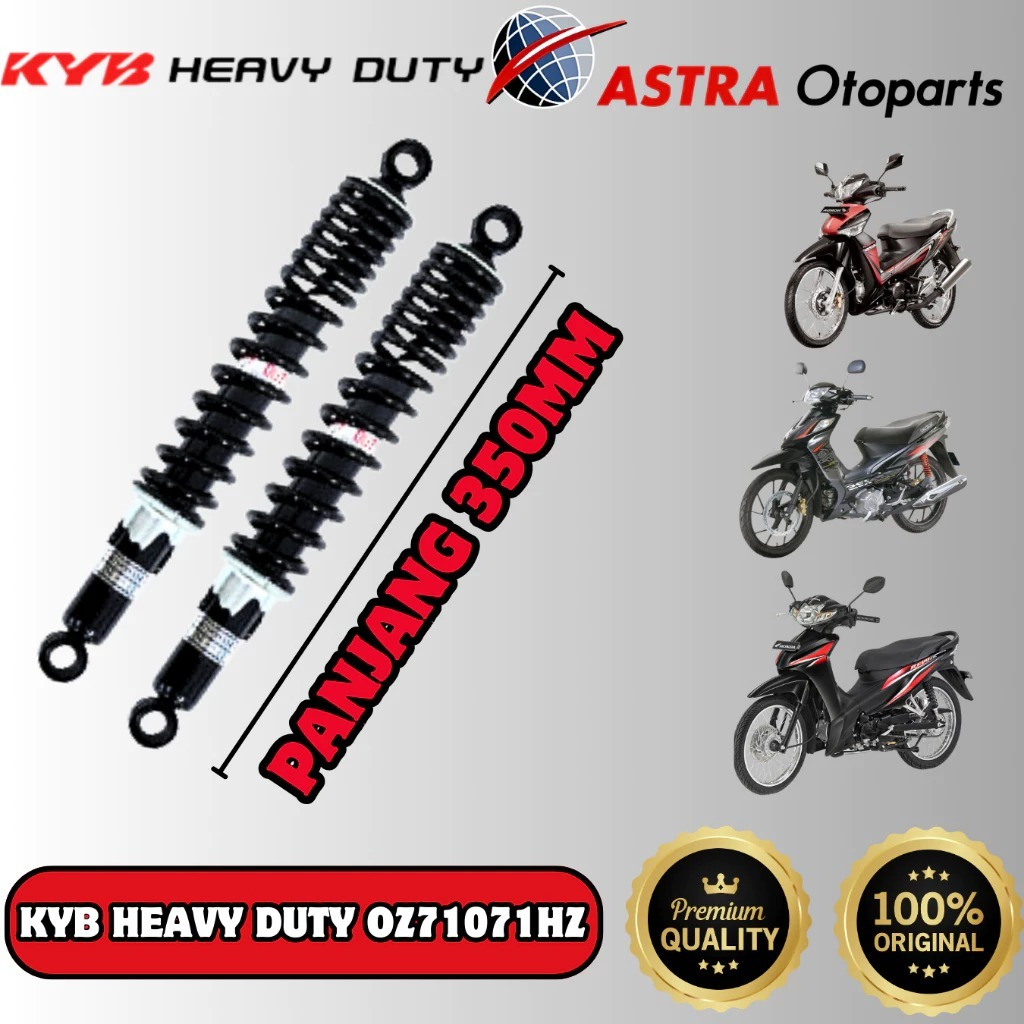 (OZ71071HZ) SHOCK BREAKER SOK BELAKANG KYB HEAVY DUTY KAYABA OZ SUPRA X KARISMA REVO SHOGUN SMASH OR