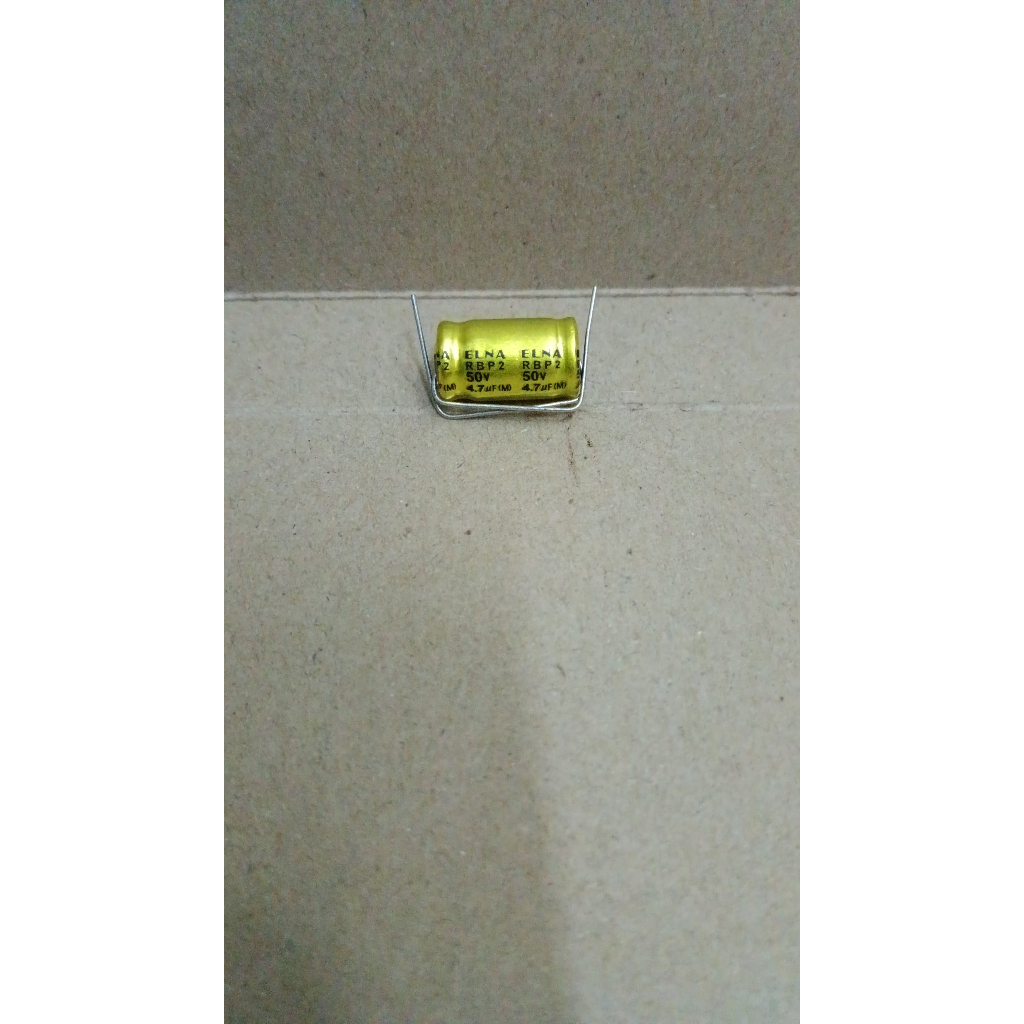 7052 kapasitor elco 4.7mf 4,7mf 4.7 4,7 mf 50v nonpolar np elna jepang