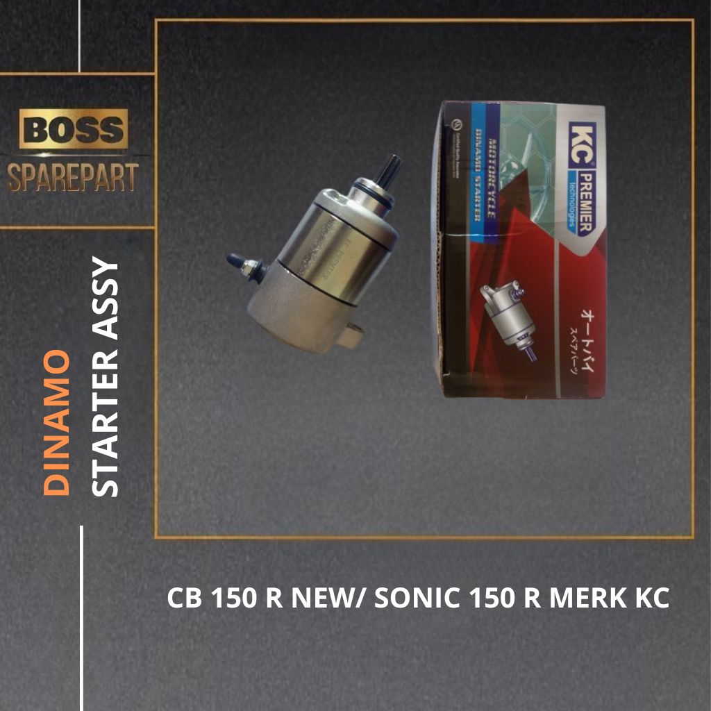 [BOSSSPAREPART] DINAMO STARTER ASSY CB 150 R NEW / SONIC 150 R MERK KC