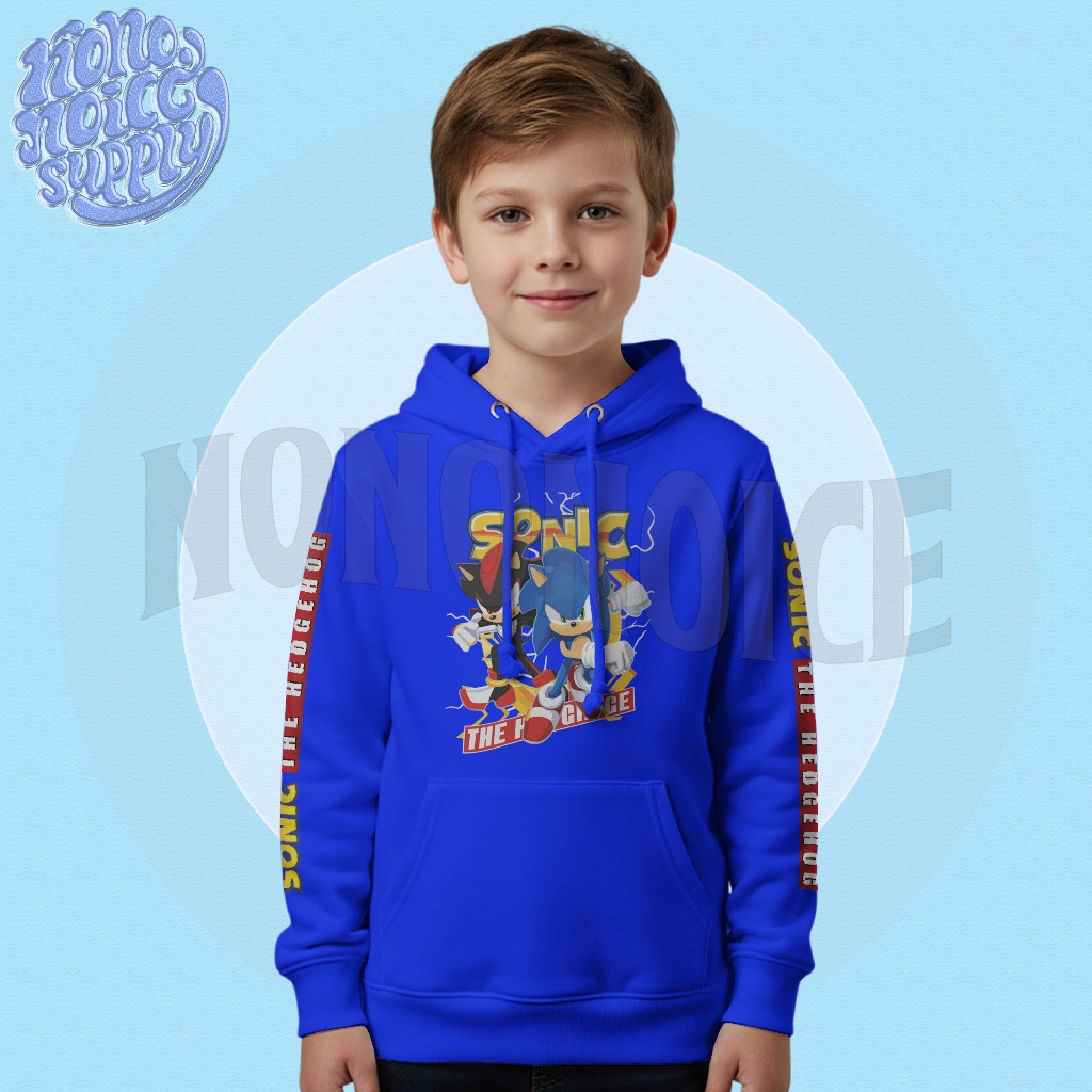 Jaket Hoodie Anak Sonic The Hedgehog / Jaket Anak Sonic The Hedgehog Logo