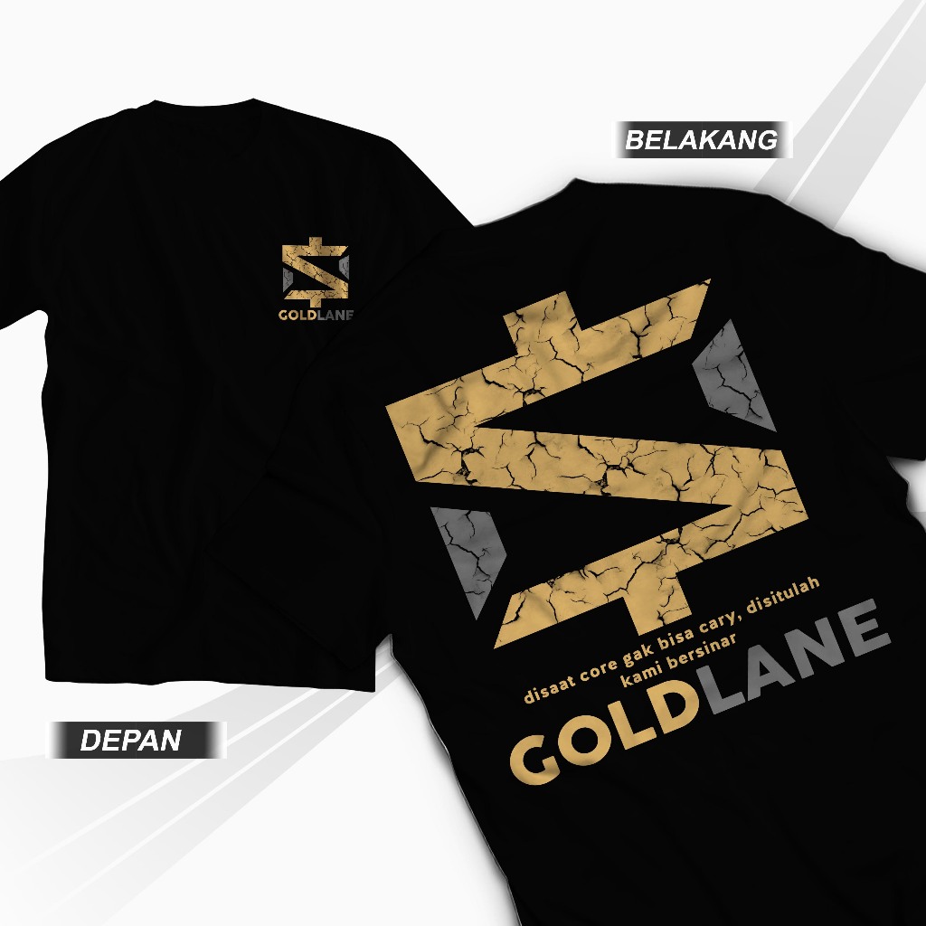 Tshirt Gold Lane Kaos Game Mobile Legend Pria Wanita