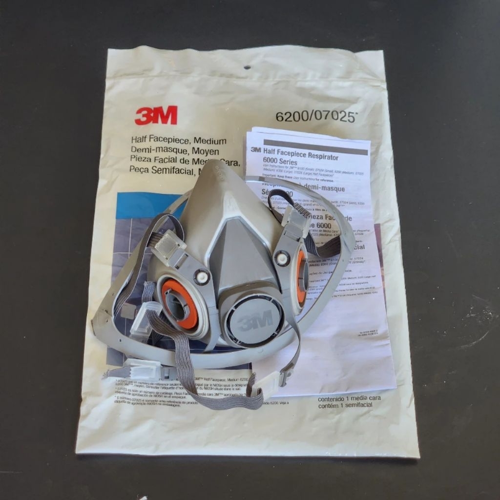 Masker 3M 6200 Half FacepieceRespirator Half Gass Mask - MASKER 6200
