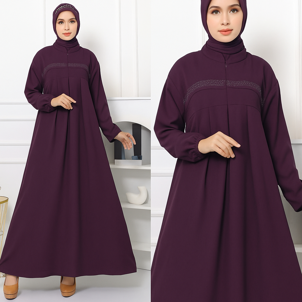 Gamis Payet Mewah Kondangan / Gamis Payet Mewah Elegan Terbaru 2025 / Gamis Payet Mutiara Premium
