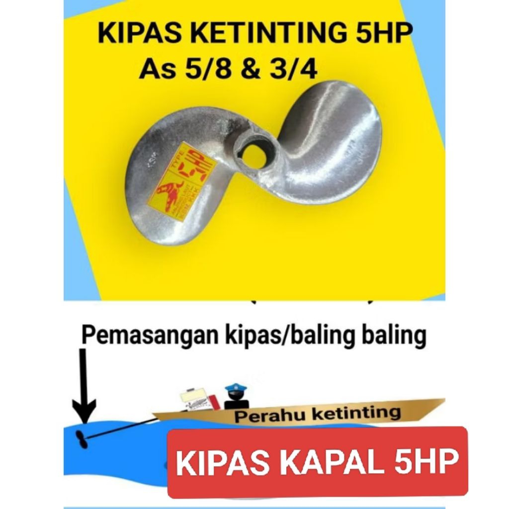 KIPAS KAPAL PERAHU KETINTING 5HP