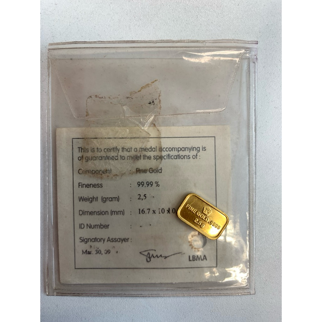 Emas Antam 2.5gr 2,5gr 2 gr 2gr Retro