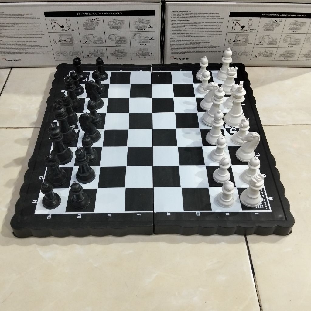 Mainan papan Catur Besar plastik