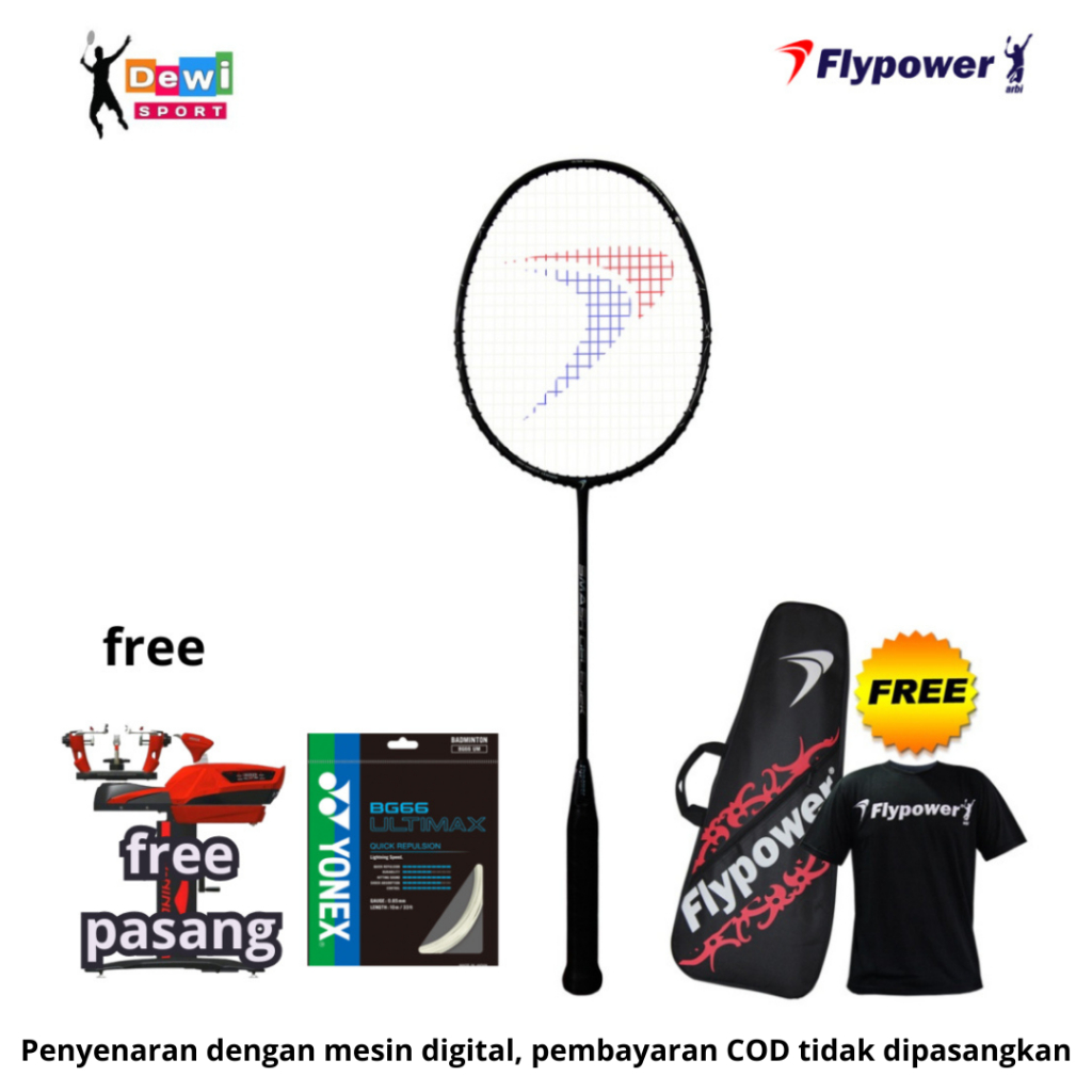 Raket Badminton FLYPOWER SMASH GELEDEK