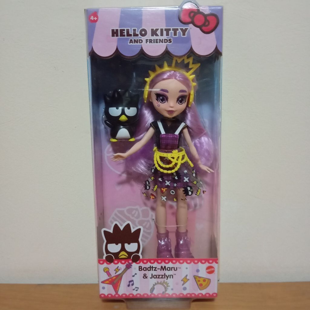 Sanrio Hello Kitty and Friends Badtz-Maru and Jazzlyn Doll Berbi Boneka Original Mattel My Melody Ba