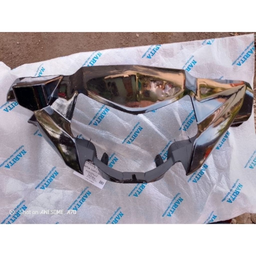 Batok Vega zr hitam glossy batok depan Vega zr