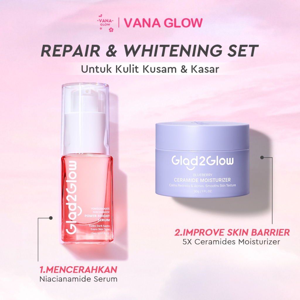 Glad2Glow Pomegranate Niacinamide Power Bright Serum Glad2Glow Serum Wajah Serum Niacinamide Serum A