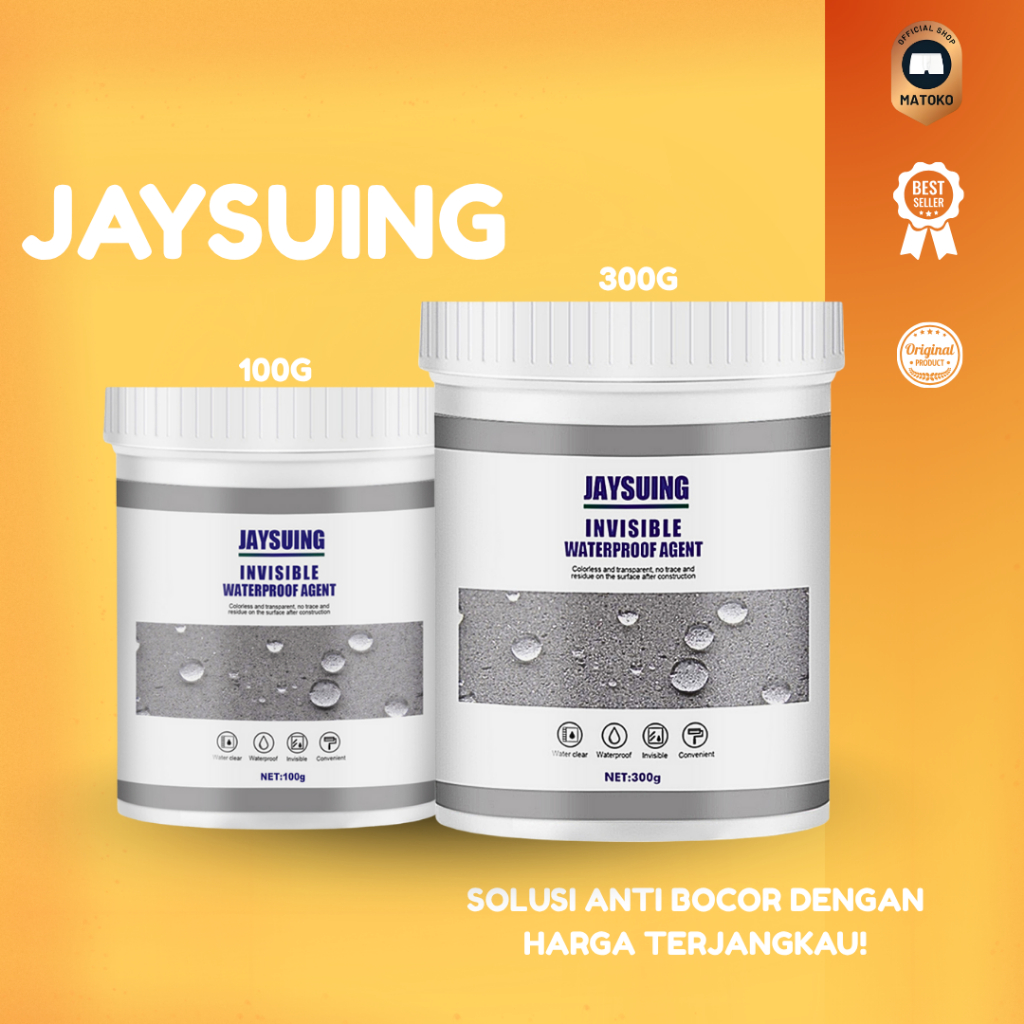 Jaysuing Lem Sealant Gel Aquaproof Anti Bocor Rembes Air Pelapis Penambal Perekat Transparant Bening