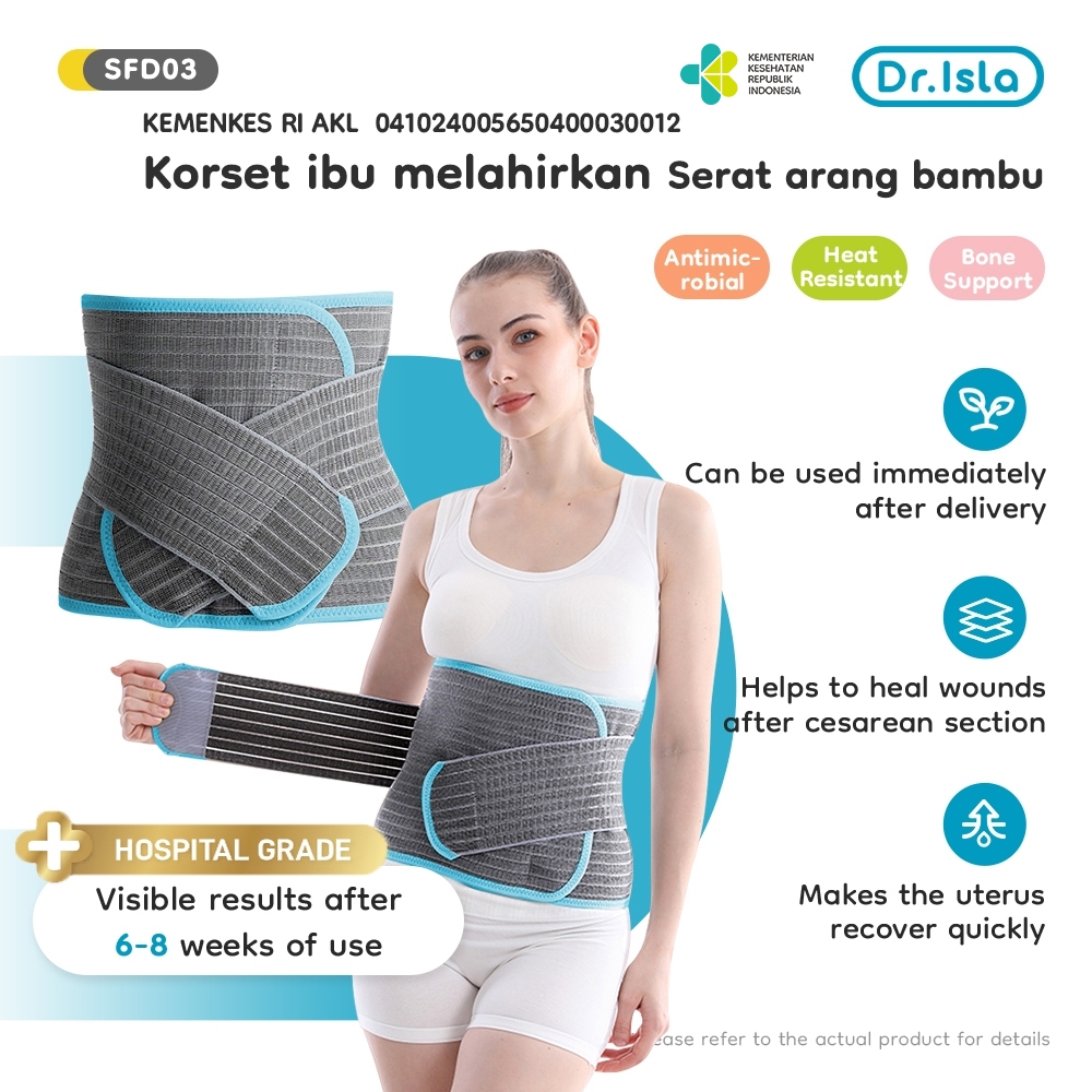 [KEMENKES RI AKL ]Dr.isla Korset Melahirkan FAST SLIM Antibakteri & Korset Pelangsing Pasca Melahirk