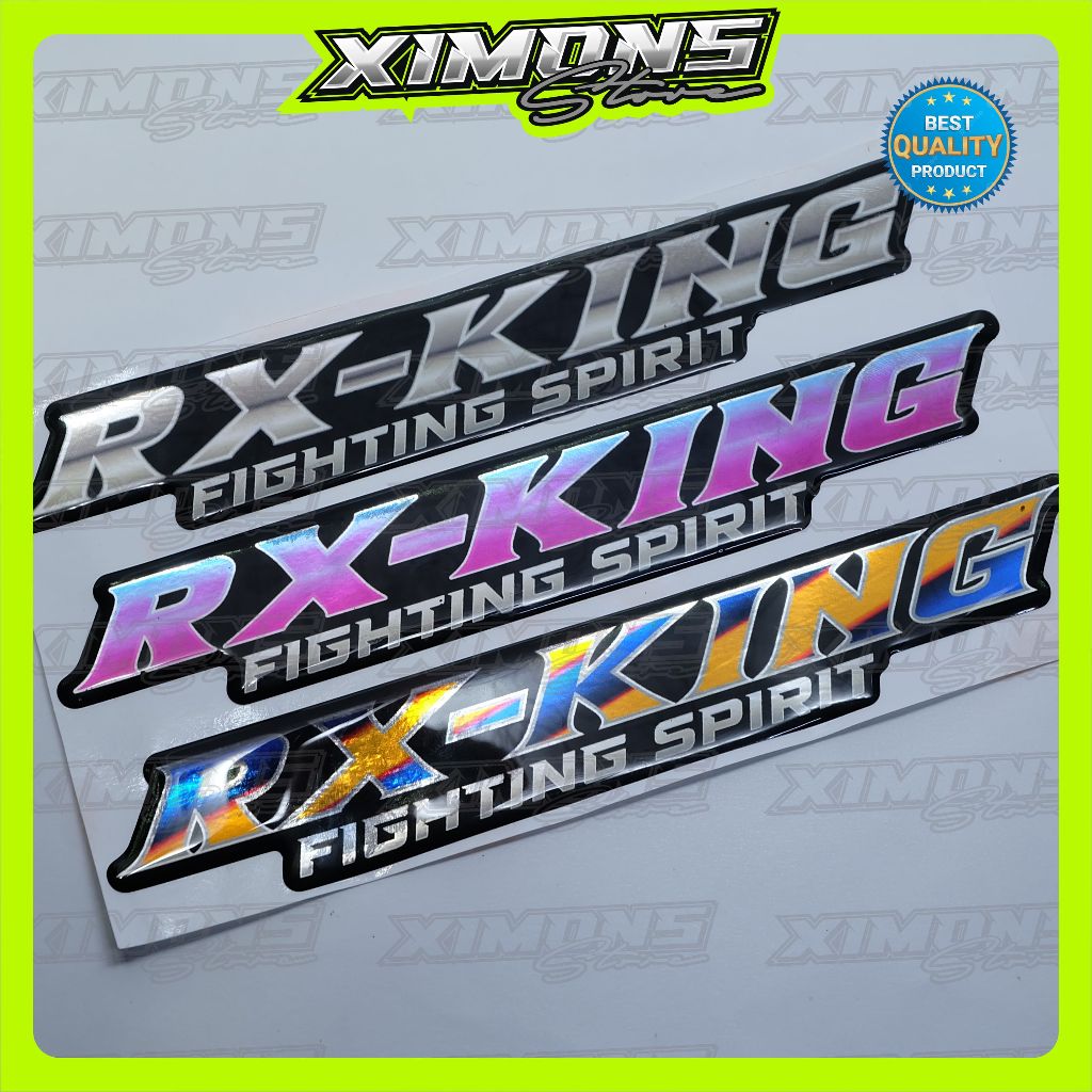 emblem timbul yamaha rx king / sticker timbul yamaha rx king / emblem yamaha rx king titanium / embl