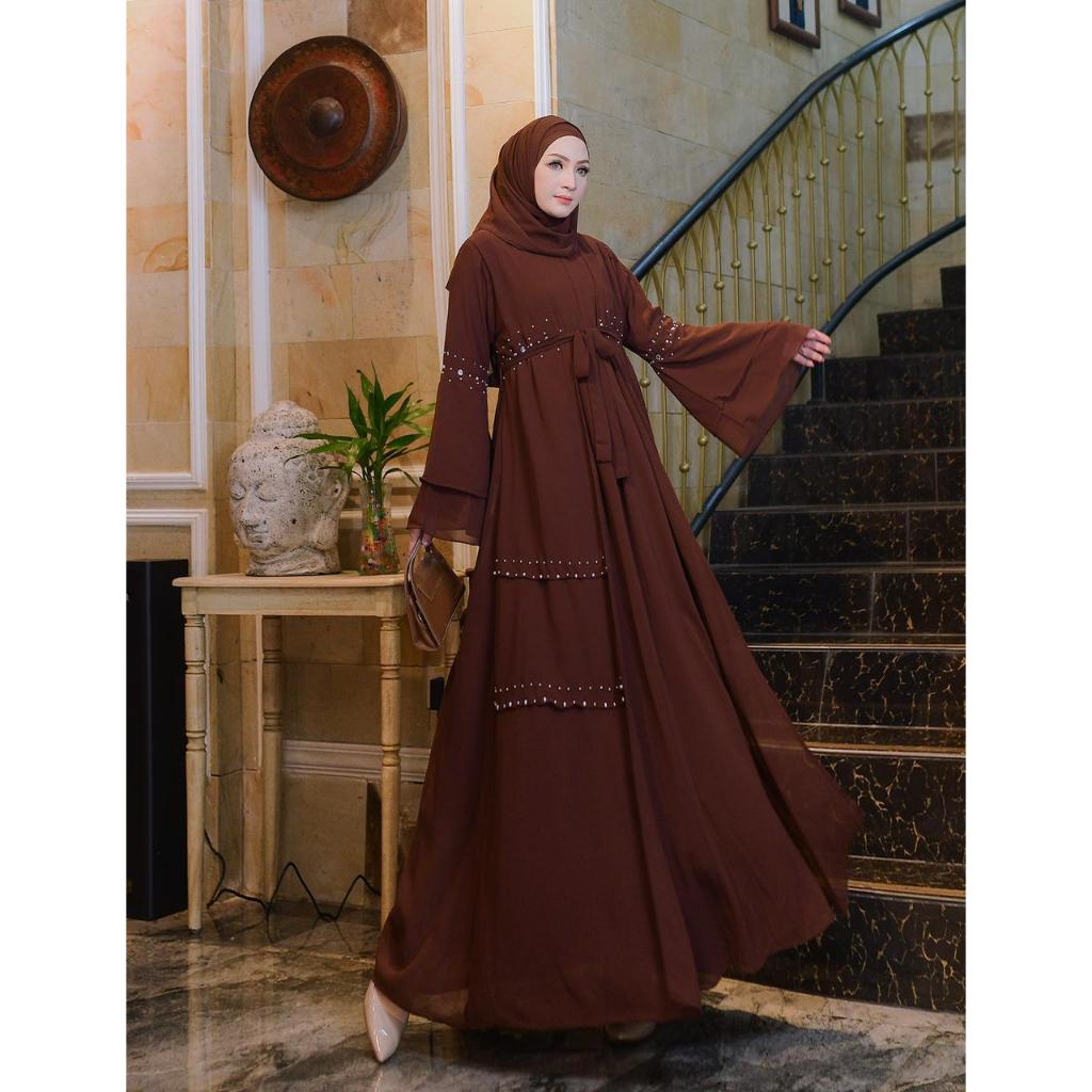 NEW DRESS LEBARAN DAN PESTA MUSLIMAH ELEGAN MODERN PREMIUM CERUTY BABYDOLL