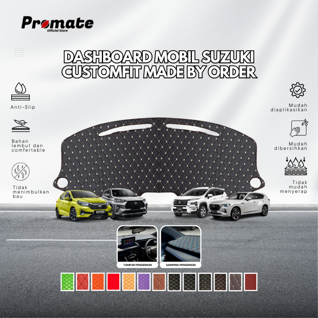 Promate Id  Waterproof Cover Dashboard Mobil Suzuki Ertiga  2012-now ,XL7 2020-now aksesoris mobil