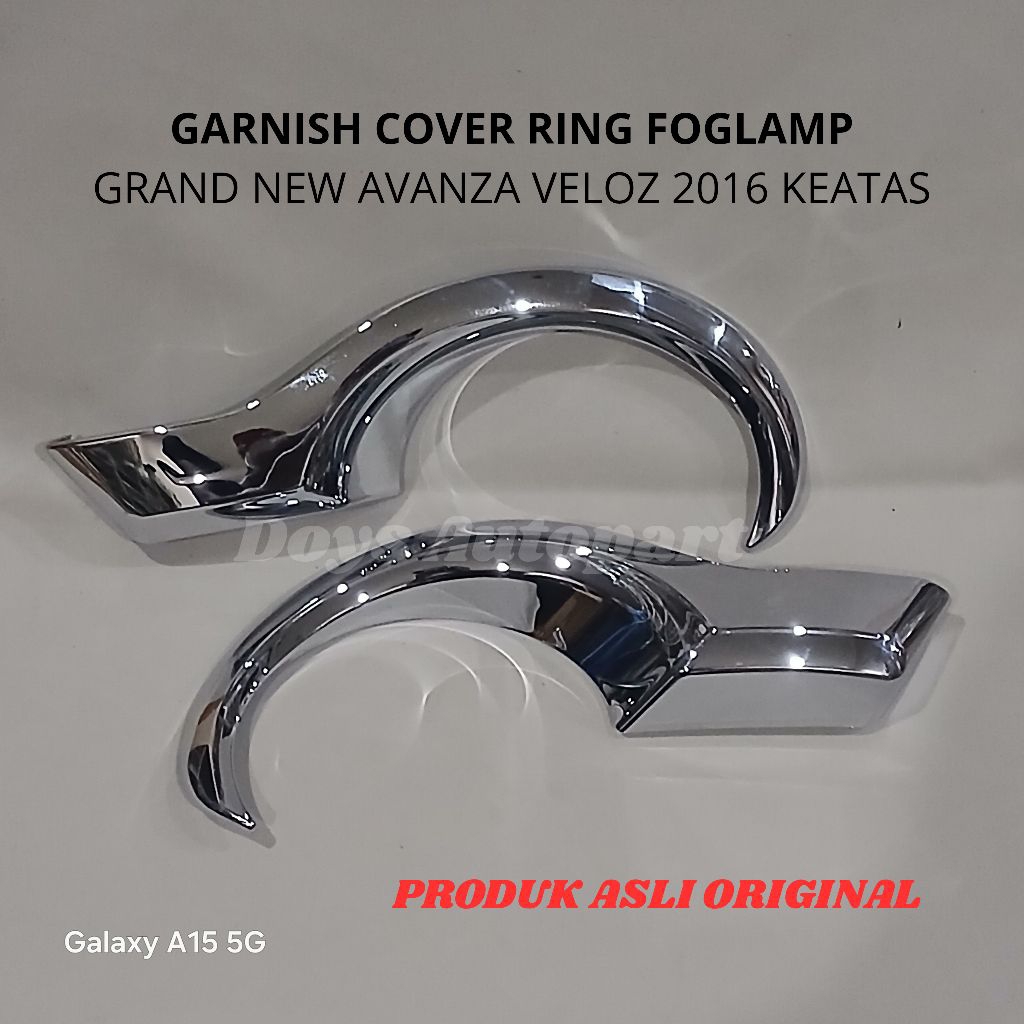 Garnish ring foglamp cover list tempel lampu kabut mobil toyota grand new avanza velos th.2016up war