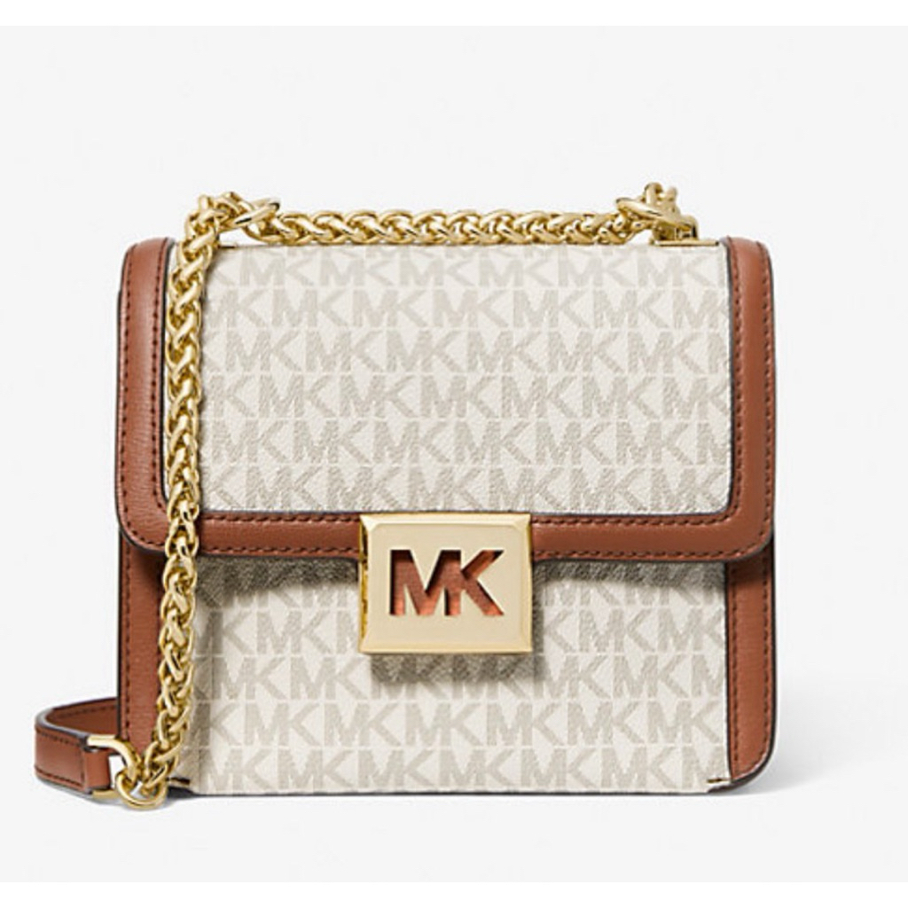 MICHAEL KORS MK  Sonia Small Logo Shoulder Bag vanilla