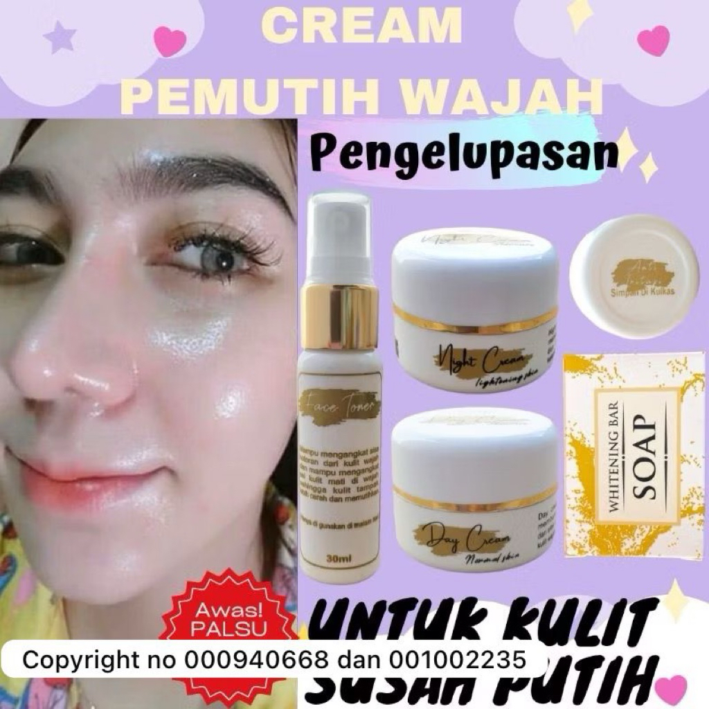 Paket CREAM PEMUTIH WAJAH VIRAL