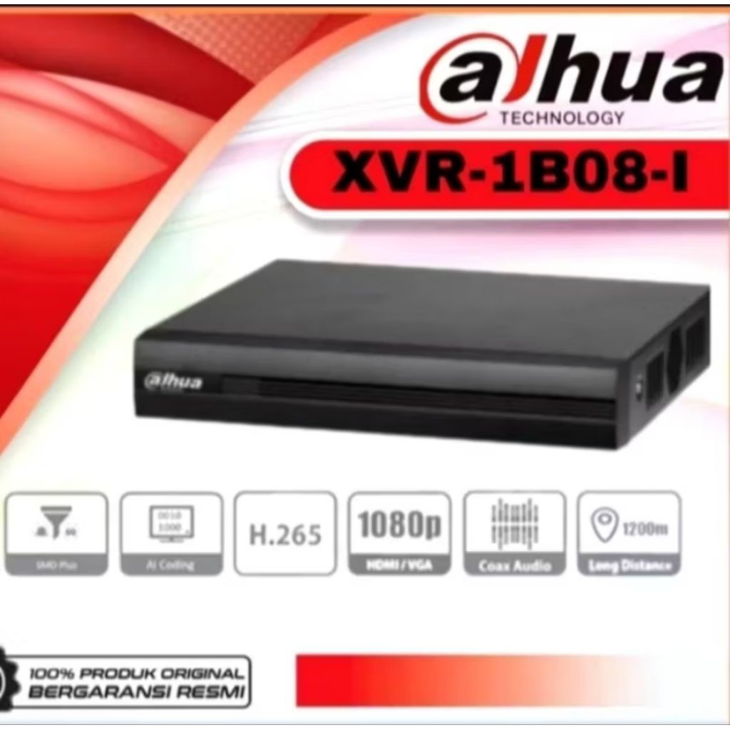 DVR Dahua 8 Channel XVR1B08-I 2MP