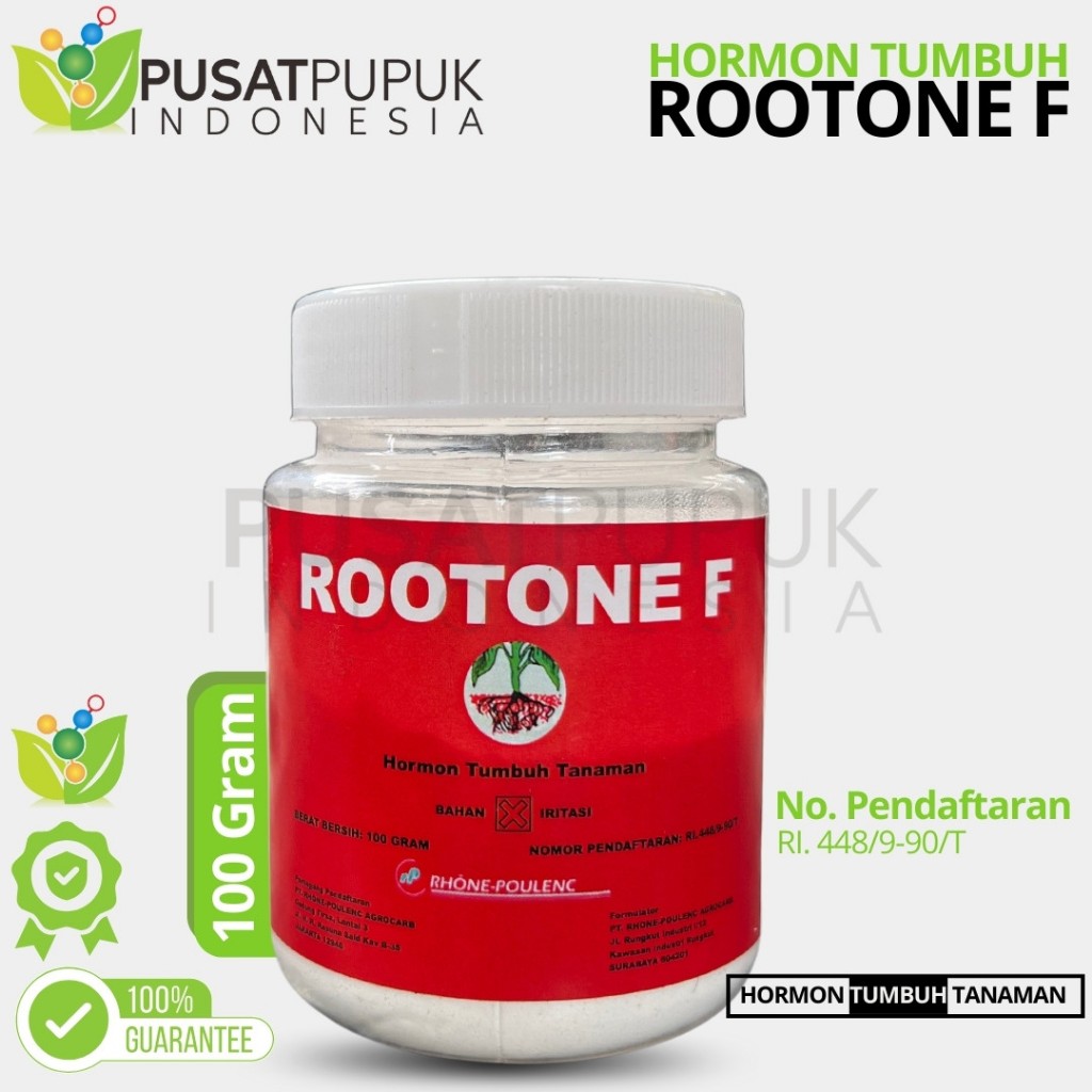 ROOTONE F 100 Gr Hormon Serbuk Pertumbuhan Akar Stek Tanaman Original