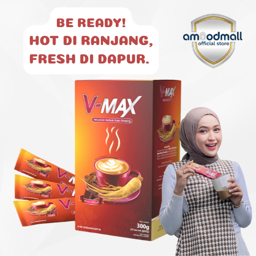 VMAX Kopi Kuat Tahan Lama Berhubungan Kopi Cokelat Minuman Penambah Stamina Wanita Rasa Cokelat Bee 