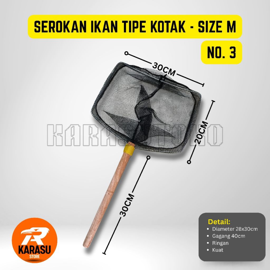 SEROKAN IKAN TIPE KOTAK SUPER KUAT DENGAN BERBAGAI UKURAN (KECIL, SEDANG, BESAR, SUPER BESAR) | SERO
