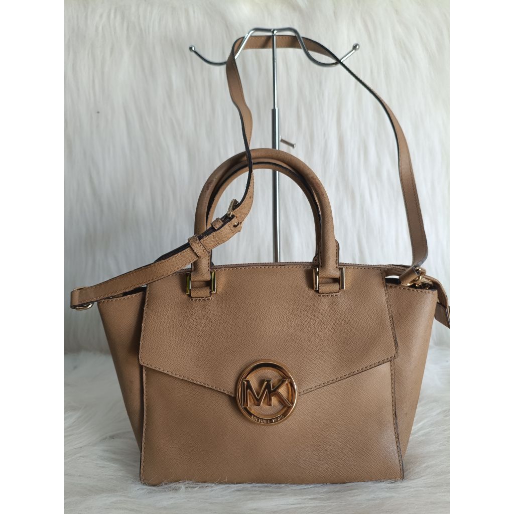 Tas sling wanita Michael K, Michael Kors, Mk, bahan full kulit asli