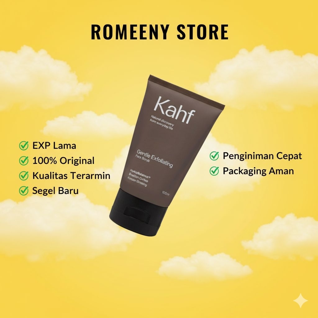 KAHF COKLAT FACE WASH BRIGHTENING AND DARK SPORT SCRUB 100ML