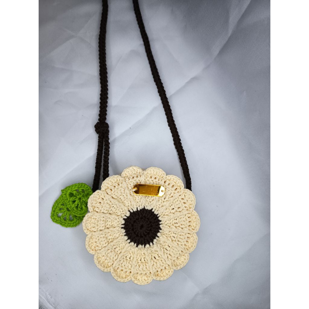 Mini Daisy ~ tas rajut bunga daisy || tas rajut anak perempuan balita handmade