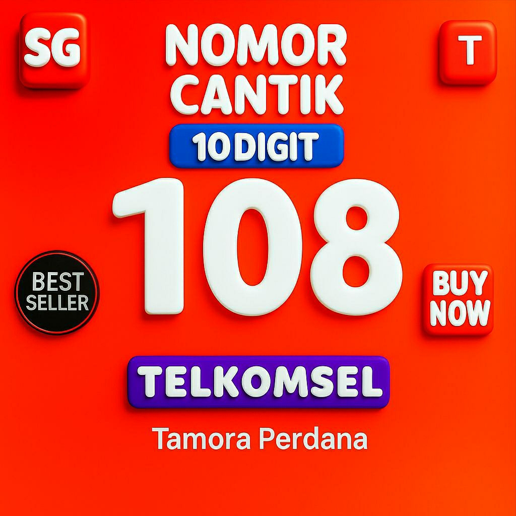 Nomor Cantik Telkomsel 10 Digit Prabayar Seri Fengshui Kemakmuran 108