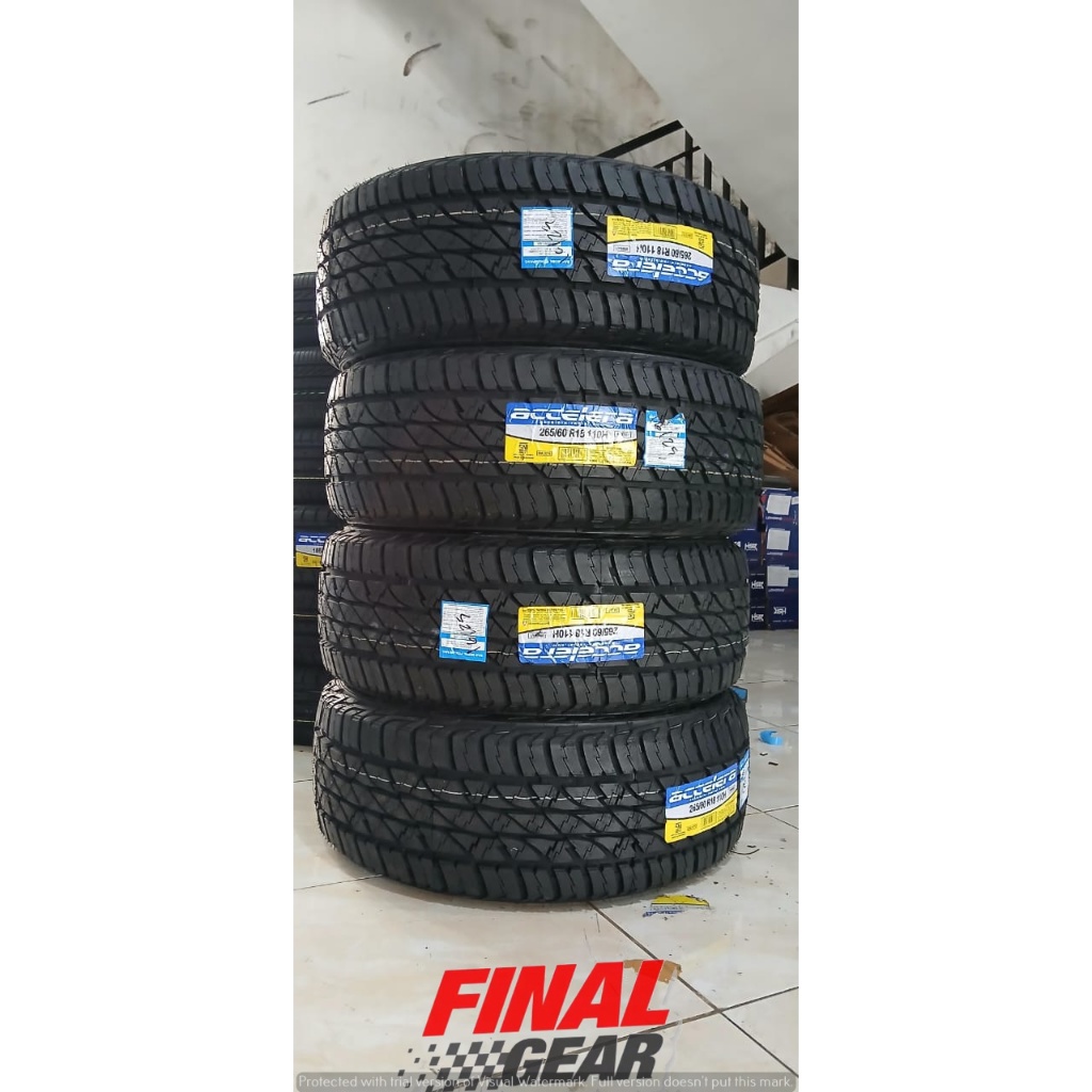 Ban mobil accelera a/t 265 60 ring18 super sale Ban mobil semi offroad tubles murah