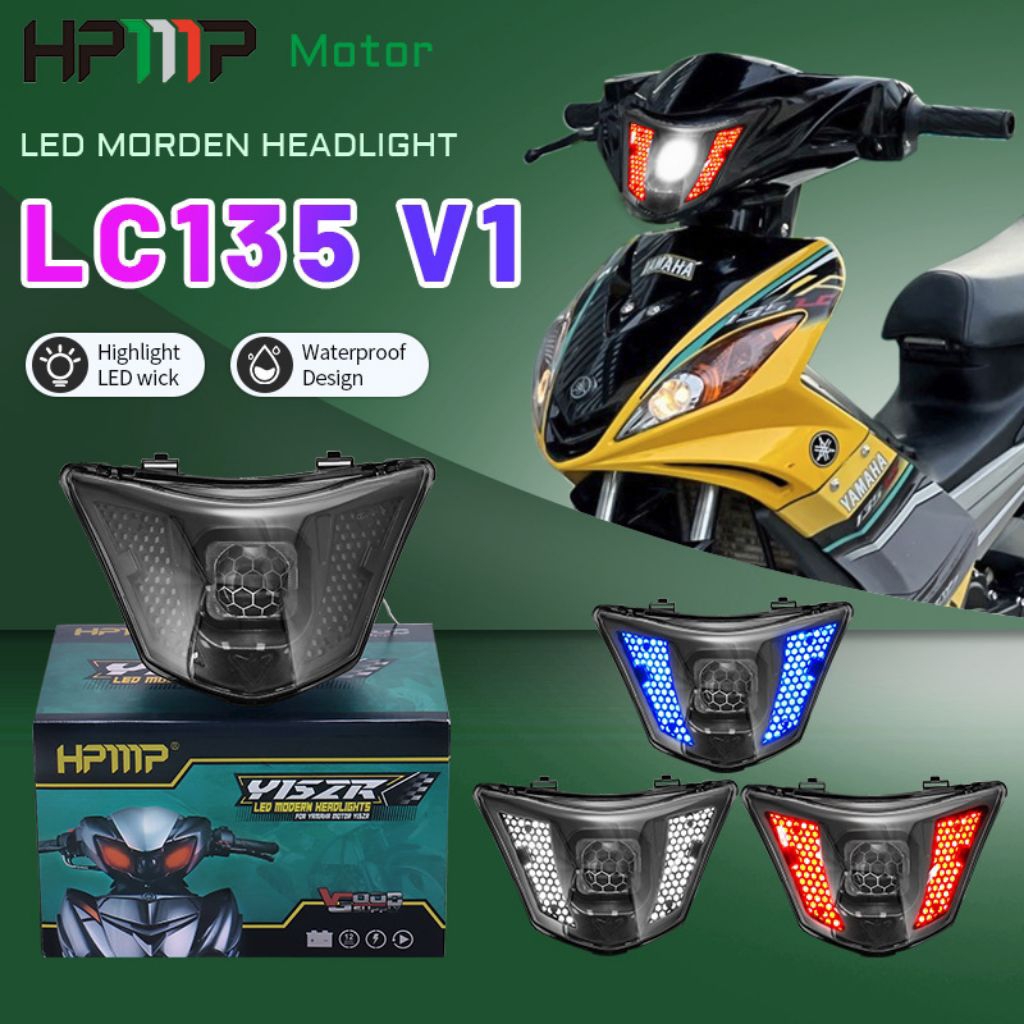 Lampu depan LED sepeda motor YAMAHA MX LC135V1, lampu depan LC135D