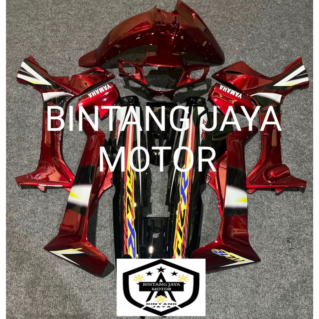 cover body fizr fullset merah hitam 2003 body fizr 2003 2004 2005