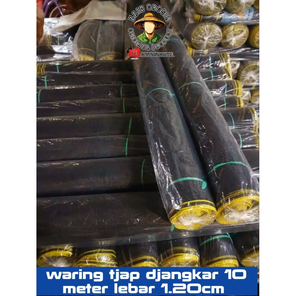jaring waring TL panjang 10 meter tinggi 1.20cm hadepe rajut untuk pagar kandang jaring ikan dan tan