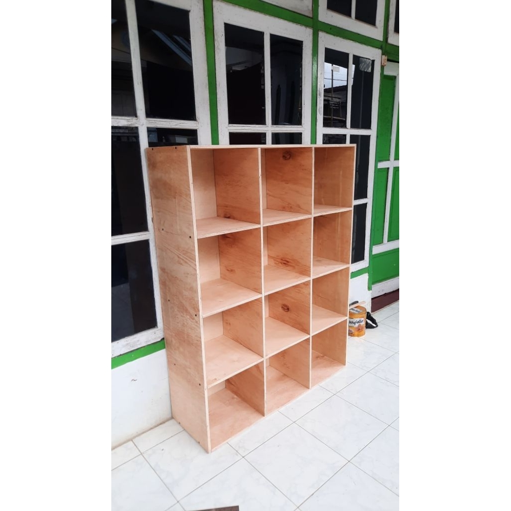 Rak Warung,  Rak Sembako, Rak Buku Serbaguna 12 Kotak