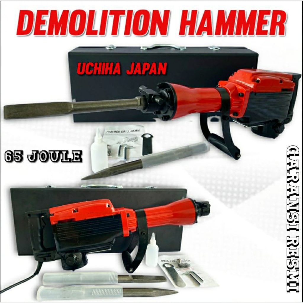 BOR Jack HAMMER DEMOLITION merek UCHIHA tipe UC 95 bobok Aspal  Japan tehnologi