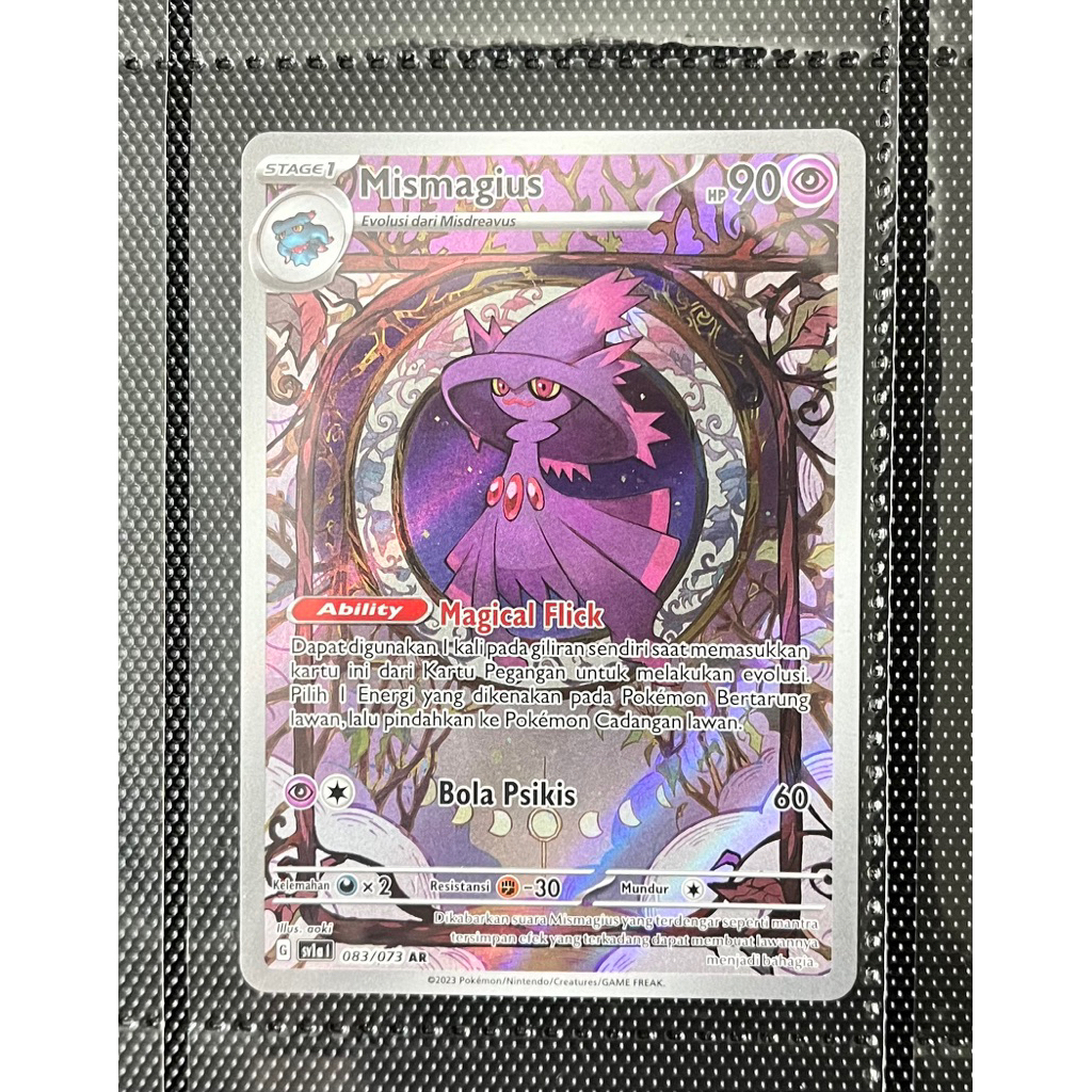 Kartu Pokemon TCG IND Mismagius AR sv1a 083/073