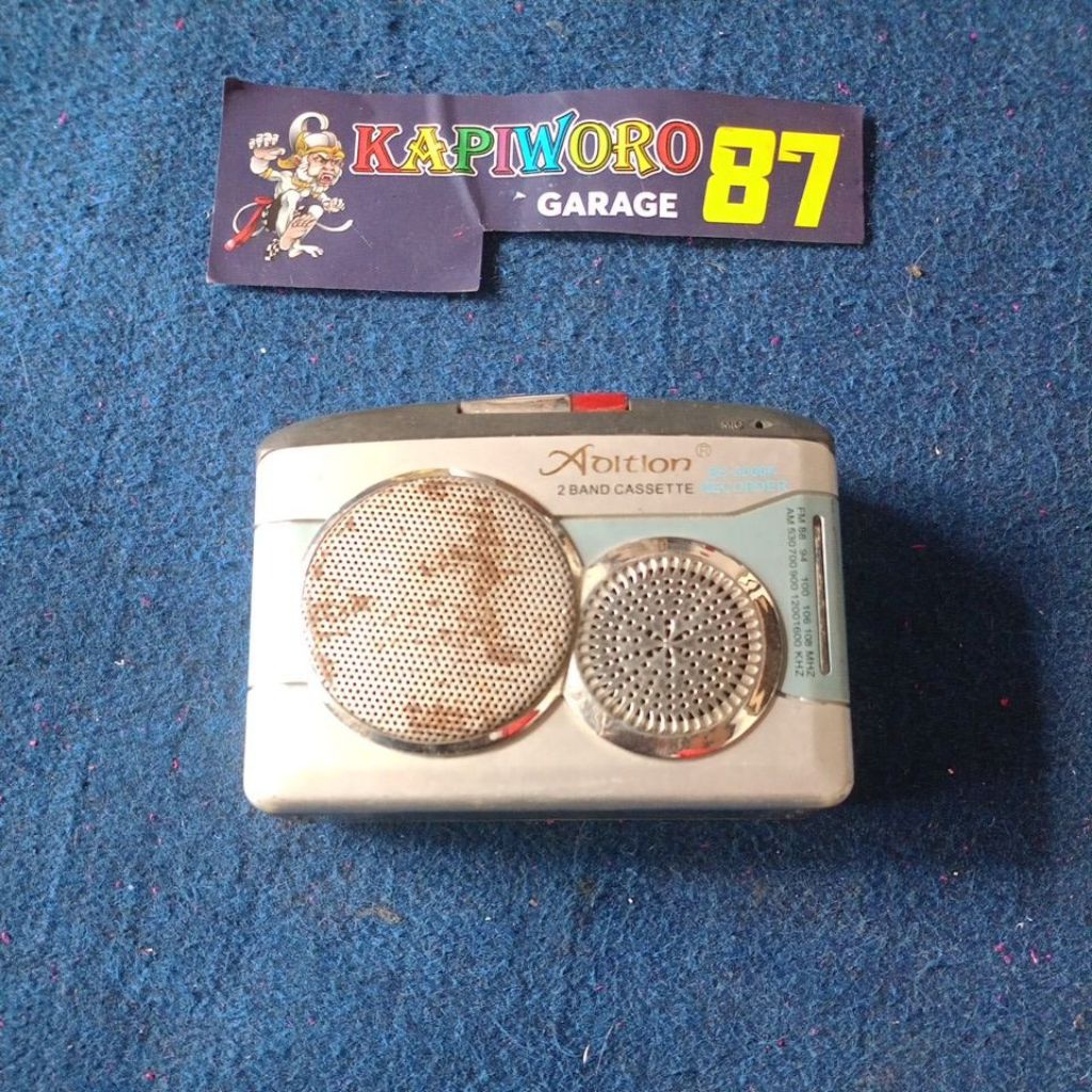 adition 2 band Cassette recorder BS - 6688a bahan vintage
